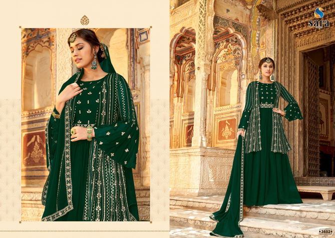 Sara Mannat Heavy Wedding Wear Embroidery Wholesale Georgette Suits
